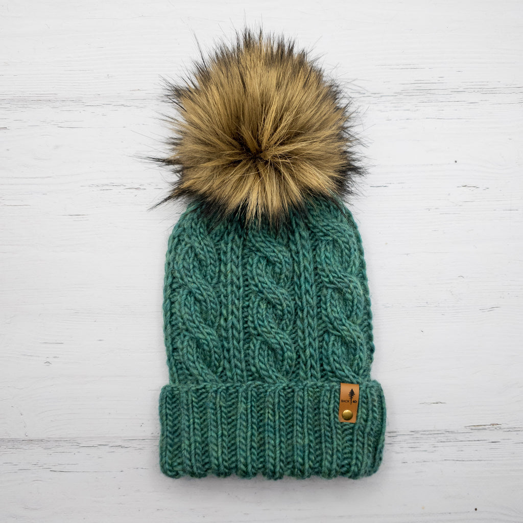 Luxe Line Eternity Beanie (Spotted Green) | Adult