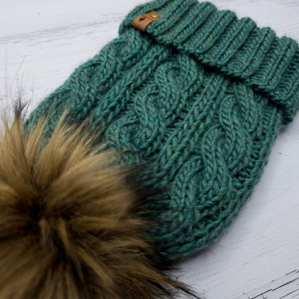 Luxe Line Eternity Beanie (Spotted Green) | Adult