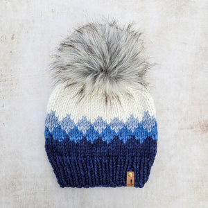 Luxe Line Ombre Beanie (Blues) | Adult RTS
