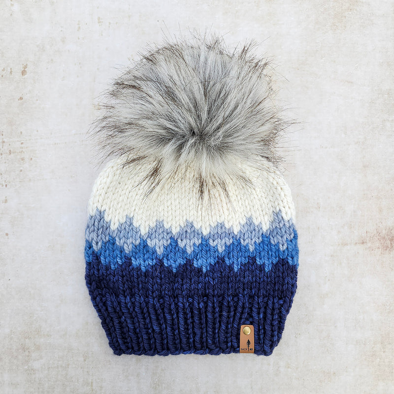 Luxe Line Ombre Beanie (Blues) | Adult
