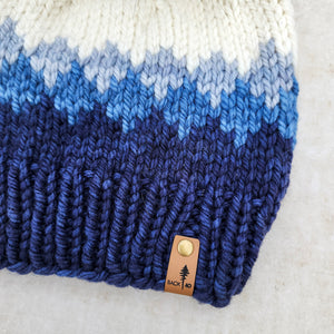 Luxe Line Ombre Beanie (Blues) | Adult RTS