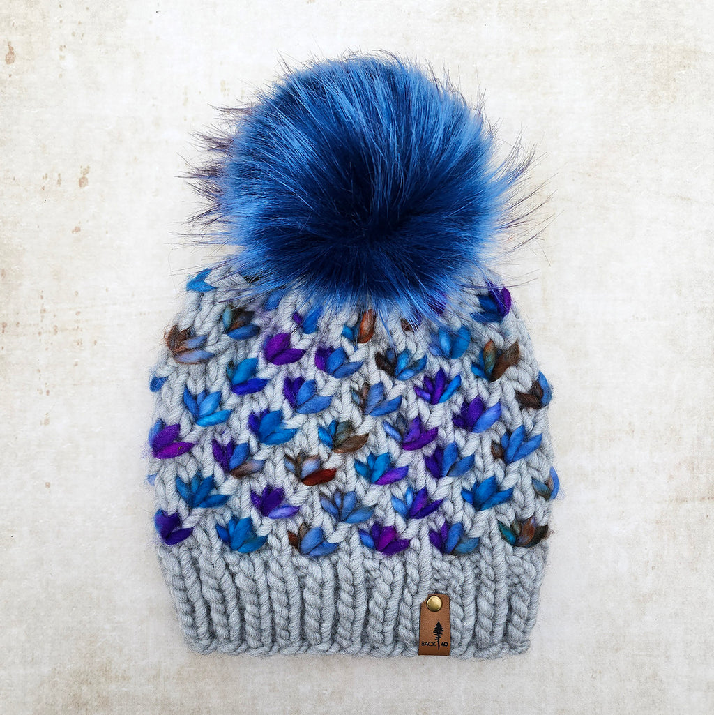 Luxe Line Lotus Flower Beanie (Silver/Dragonfly) | Adult RTS