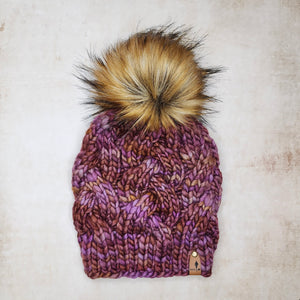 Luxe Line Braided Cable Beanie (Neptuno) | Adult RTS