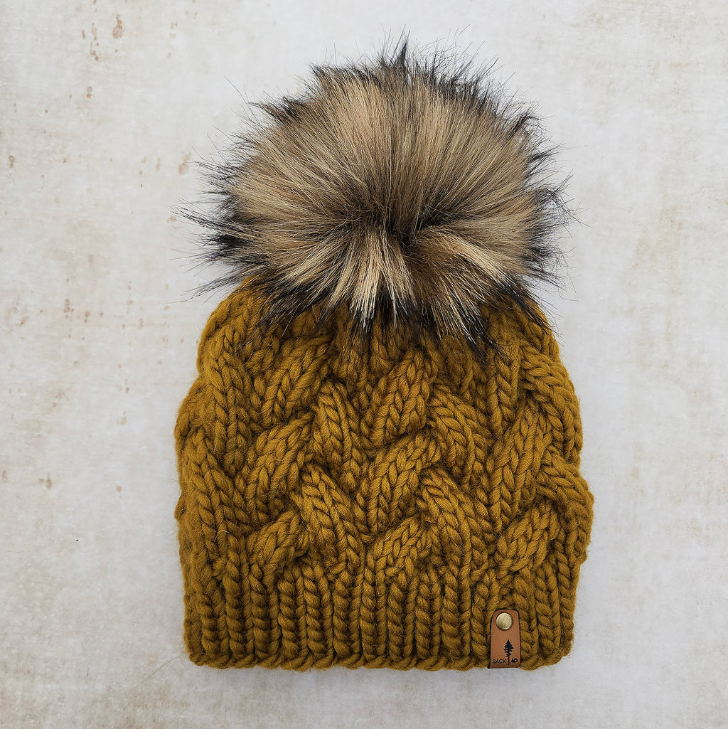 Luxe Line Cable Beanie (Bronzed Olive) | Adult RTS