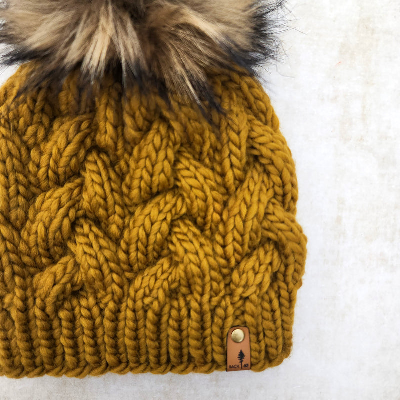 Luxe Line Cable Beanie (Bronzed Olive) | Adult RTS