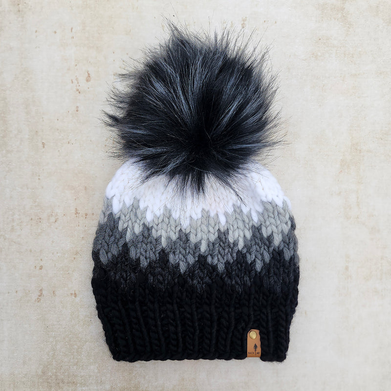 Luxe Line Ombre Beanie (Black) | Adult RTS
