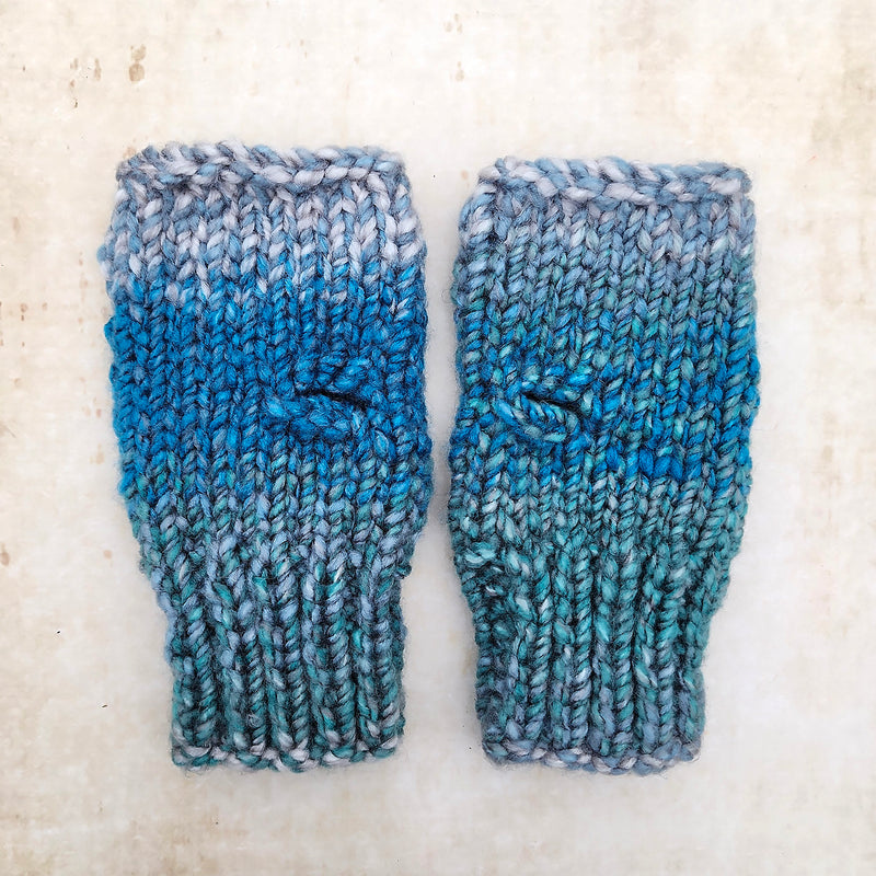 Classic Line Fingerless Mitts (Teal) | Adult RTS