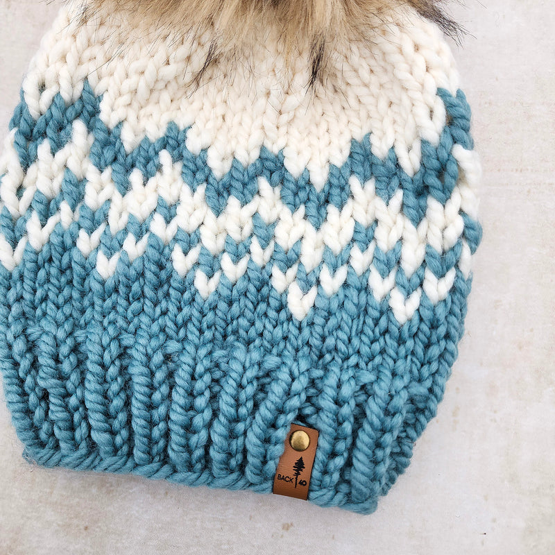 Classic Line Mountain Beanie (Seafoam) | Adult RTS