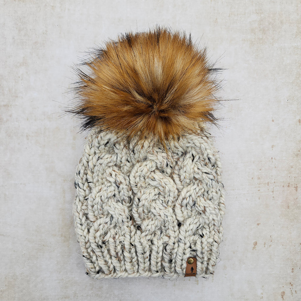 Classic Line Braided Cable Beanie (Oatmeal) | Adult RTS