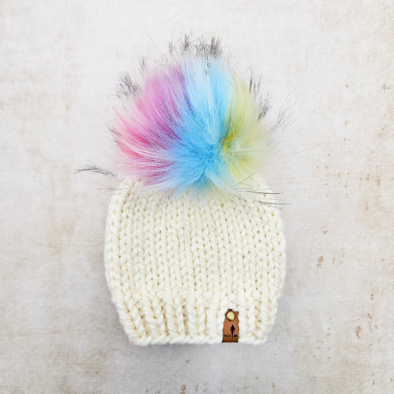 Classic Beanie (Ivory) | RTS 3-6 Months
