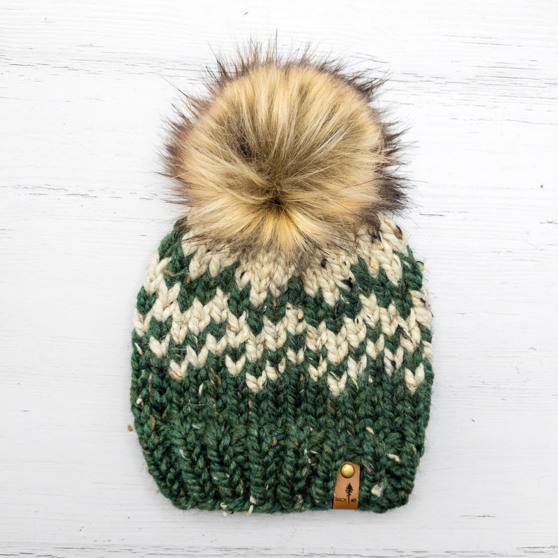 Mountain Beanie (Fir/Oatmeal) | 6-12 Months