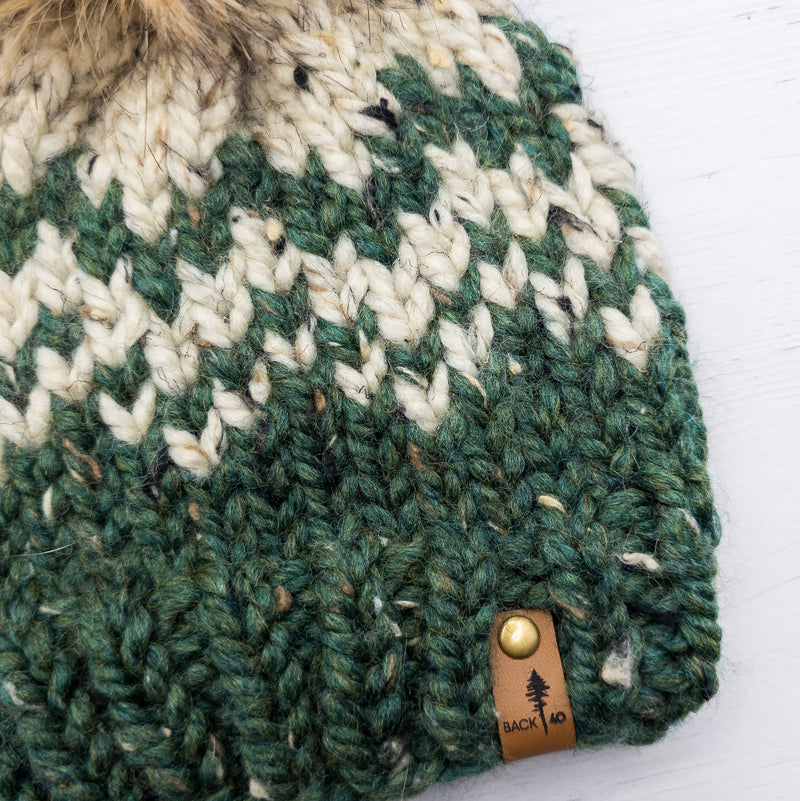 Mountain Beanie (Fir/Oatmeal) | 6-12 Months