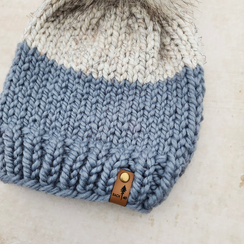 Classic Beanie (Slate/Wheat)  |  RTS 3-9 Years