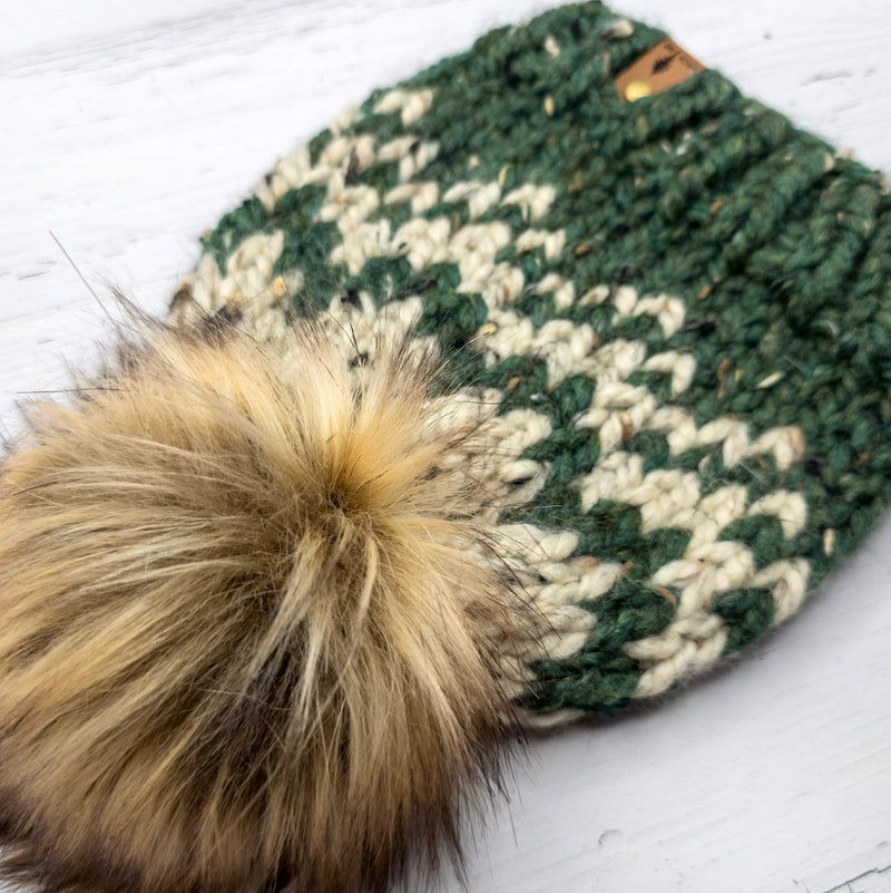 Mountain Beanie (Fir/Oatmeal) | 6-12 Months