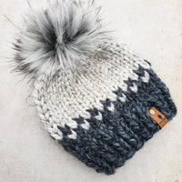 Classic Beanie (Granite/Wheat) | 3-6 Months