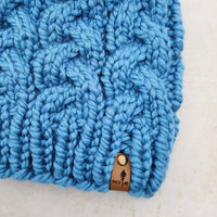 Classic Line Braided Cable Beanie (Cornflower) | Adult RTS