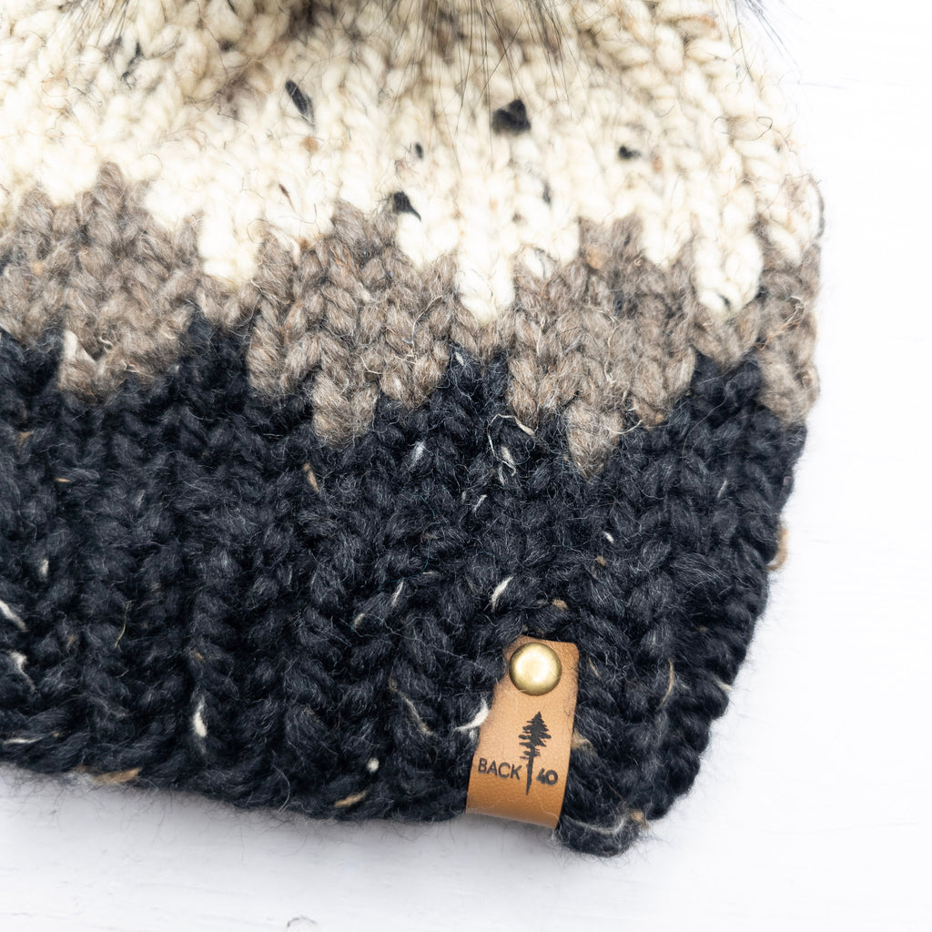 Ombre Beanie (Obsidian) | 3-6 Months