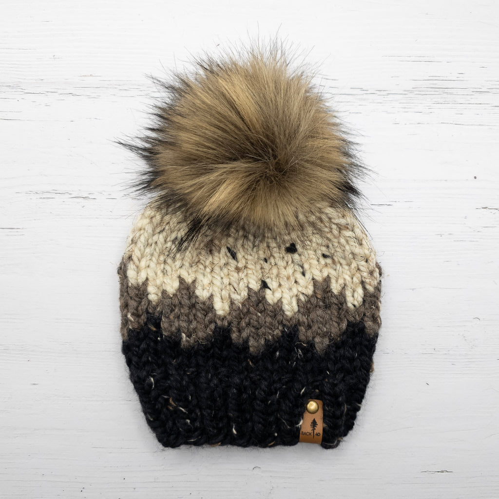 Ombre Beanie (Obsidian) | 3-6 Months