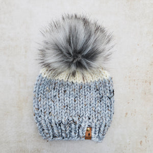 Two-Tone Classic Beanie (Marble Grey) | RTS 1-3 Years