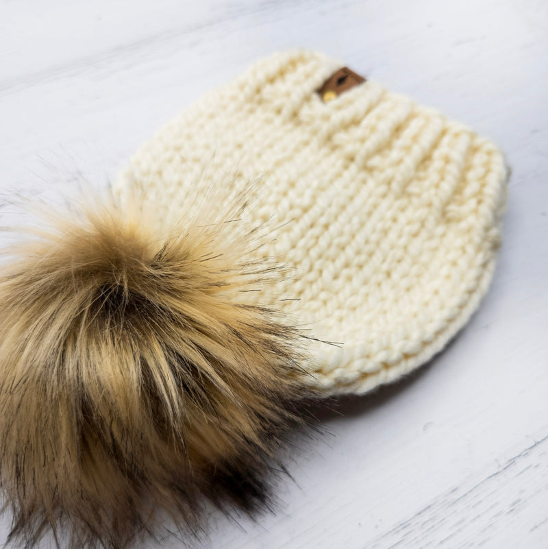 Classic Beanie (Ivory) | 3-6 Months
