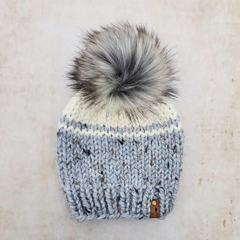 Classic Beanie (Marble Grey/Ivory)  |  RTS 3-9 Years