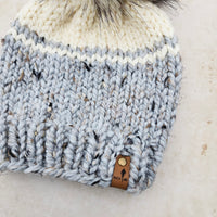 Classic Beanie (Marble Grey/Ivory)  |  RTS 3-9 Years