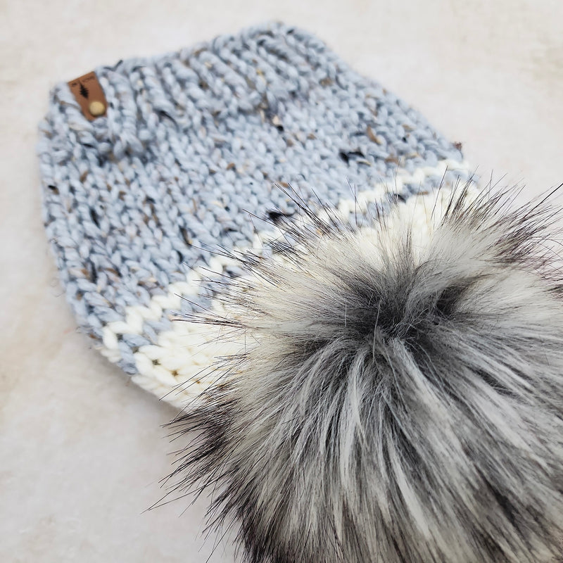 Classic Beanie (Marble Grey/Ivory)  |  RTS 3-9 Years