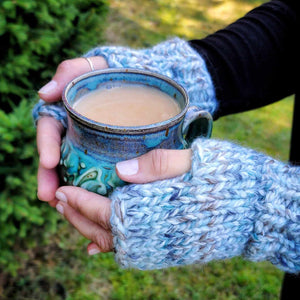 Classic Line Fingerless Mitts (Teal) | Adult RTS