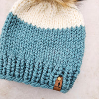 Classic Beanie (Seafoam/Ivory)  |  RTS 3-9 Years