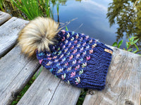 Luxe Line Lotus Flower Beanie (Paris Night) | Adult RTS