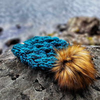 Luxe Line Braided Cable Beanie (Teal Feather) | Adult RTS