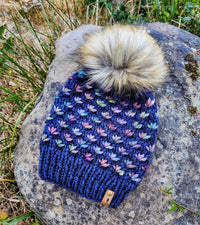 Luxe Line Lotus Flower Beanie (Paris Night) | Adult RTS