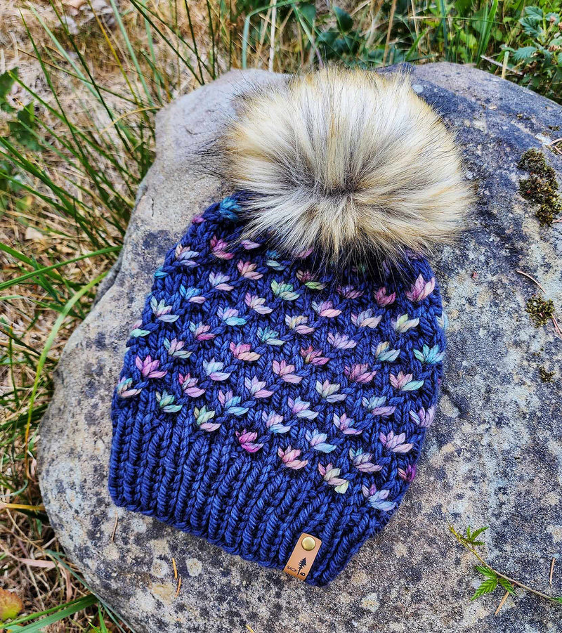 Luxe Line Lotus Flower Beanie (Paris Night) | Adult RTS