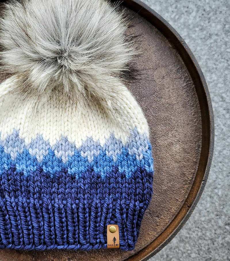 Luxe Line Ombre Beanie (Blues) | Adult