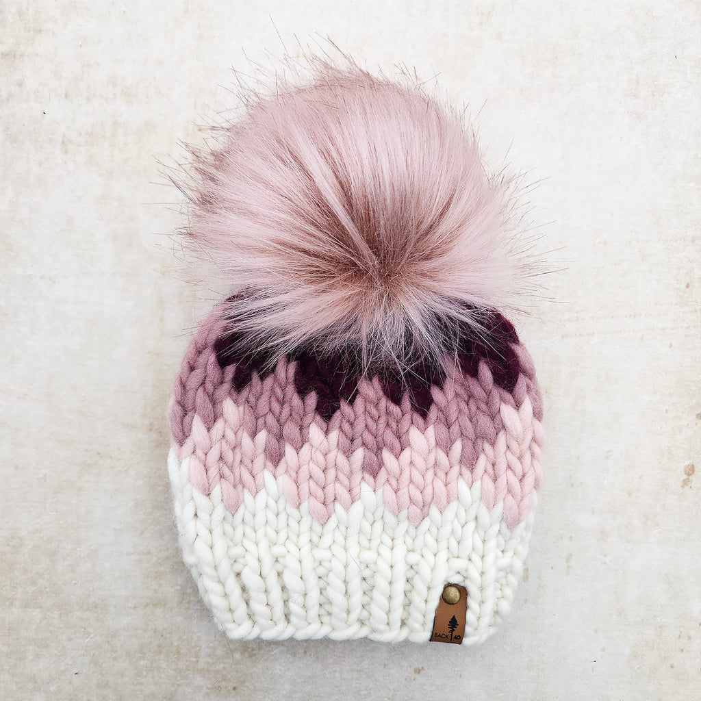Luxe Line Ombre Beanie (Pinks) | RTS 3-6 Months