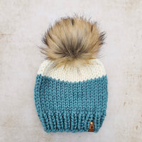 Classic Beanie (Seafoam/Ivory)  |  RTS 3-9 Years