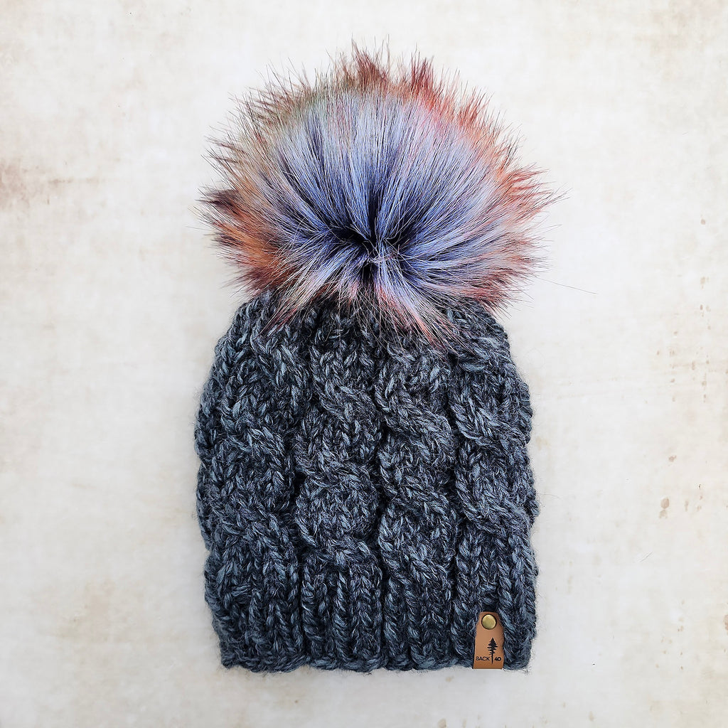 Classic Line Cable Beanie (Charcoal) | Adult RTS