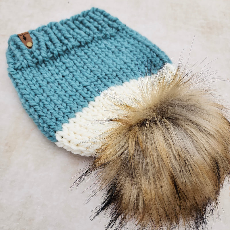 Classic Beanie (Seafoam/Ivory)  |  RTS 3-9 Years