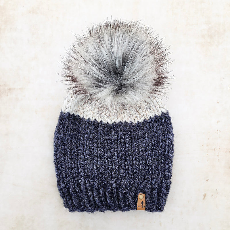 Classic Beanie (Charcoal/Wheat)  |  RTS 3-9 Years