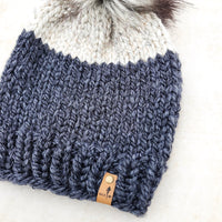 Classic Beanie (Charcoal/Wheat)  |  RTS 3-9 Years