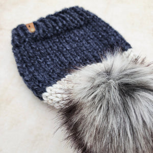 Classic Beanie (Charcoal/Wheat)  |  RTS 3-9 Years