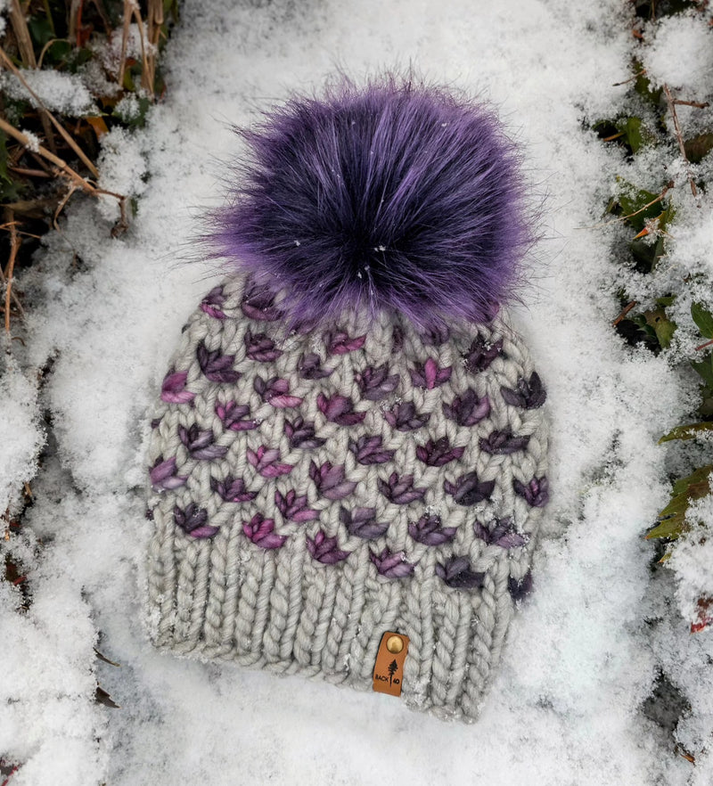 Luxe Line Lotus Flower Beanie (Silver/Single Lot) | Adult