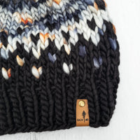 Luxe Line Primaveral Beanie (Leather Wave/Black) | Adult