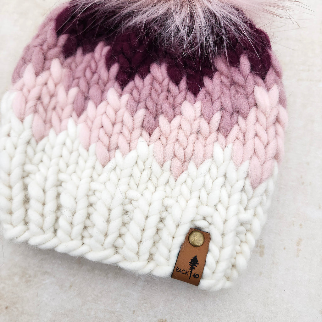 Luxe Line Ombre Beanie (Pinks) | RTS 3-6 Months
