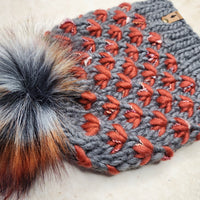 Luxe Line Lotus Flower Beanie (Burnt Orange) | Adult RTS