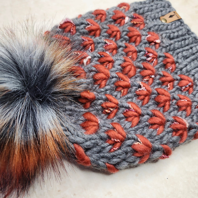 Luxe Line Lotus Flower Beanie (Burnt Orange) | Adult RTS