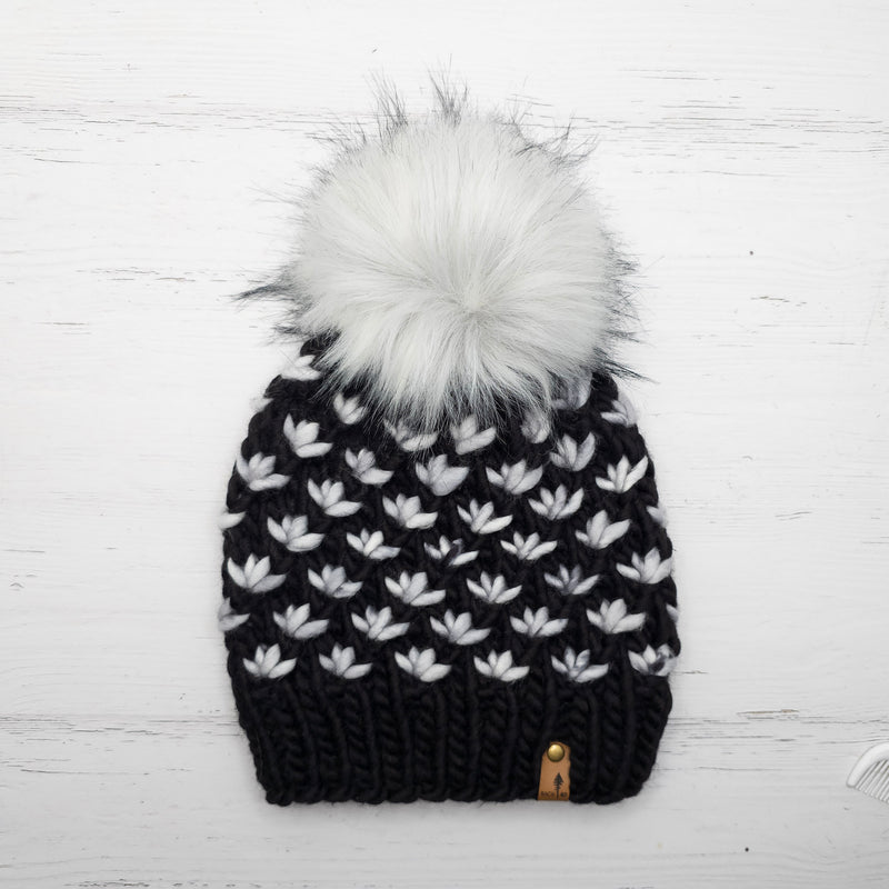 Luxe Line Lotus Flower Beanie (Smokes on You) | Adult