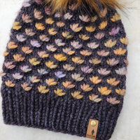 Luxe Line Lotus Flower Beanie (Tortuga) | Adult RTS