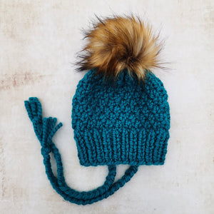 Classic Alpine Bonnet (Peacock)  | 3-9 Years