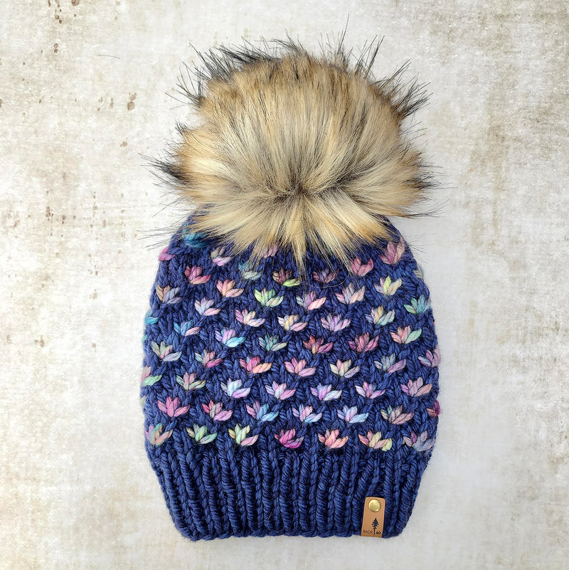 Luxe Line Lotus Flower Beanie (Paris Night) | Adult RTS